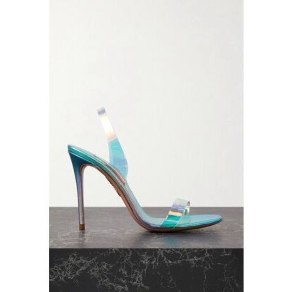 Aquazzura Iridescent Blue Heels